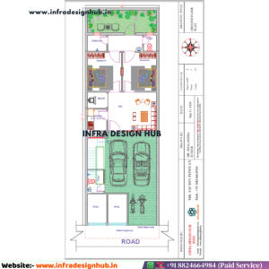 23x67 house plans, 1500 sq ft house plan