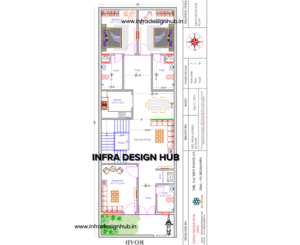 23x68 house plans, 1600 sq ft house plan