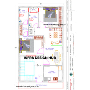 25x42 house plans, 1100 sq ft house plan