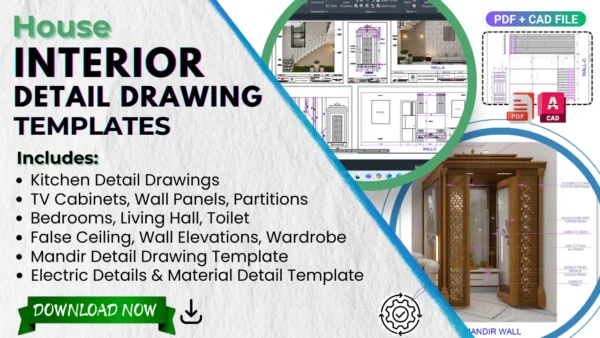 Interior Detail Drawings - (CAD + PDF)