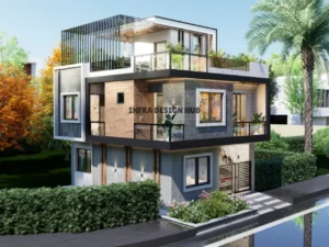 22.5x29 Sqft House Design - Infra Design Hub