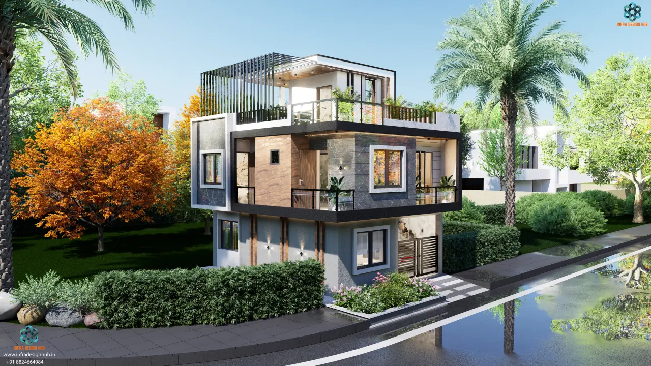 22.5x29 Sqft House Design - Infra Design Hub