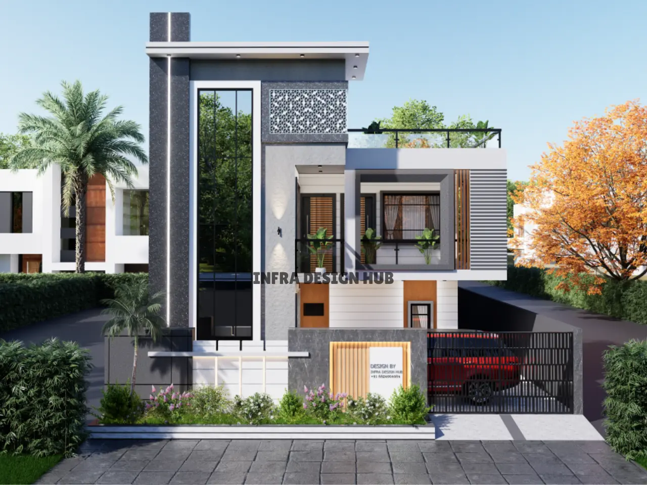 39x60 Sqft House Design - Infra Design Hub