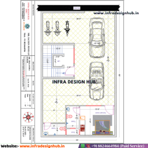 30x50 Sqft Floor Plan Ground Floor - Infra Design Hub
