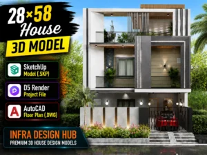 28x58 House 3D Model