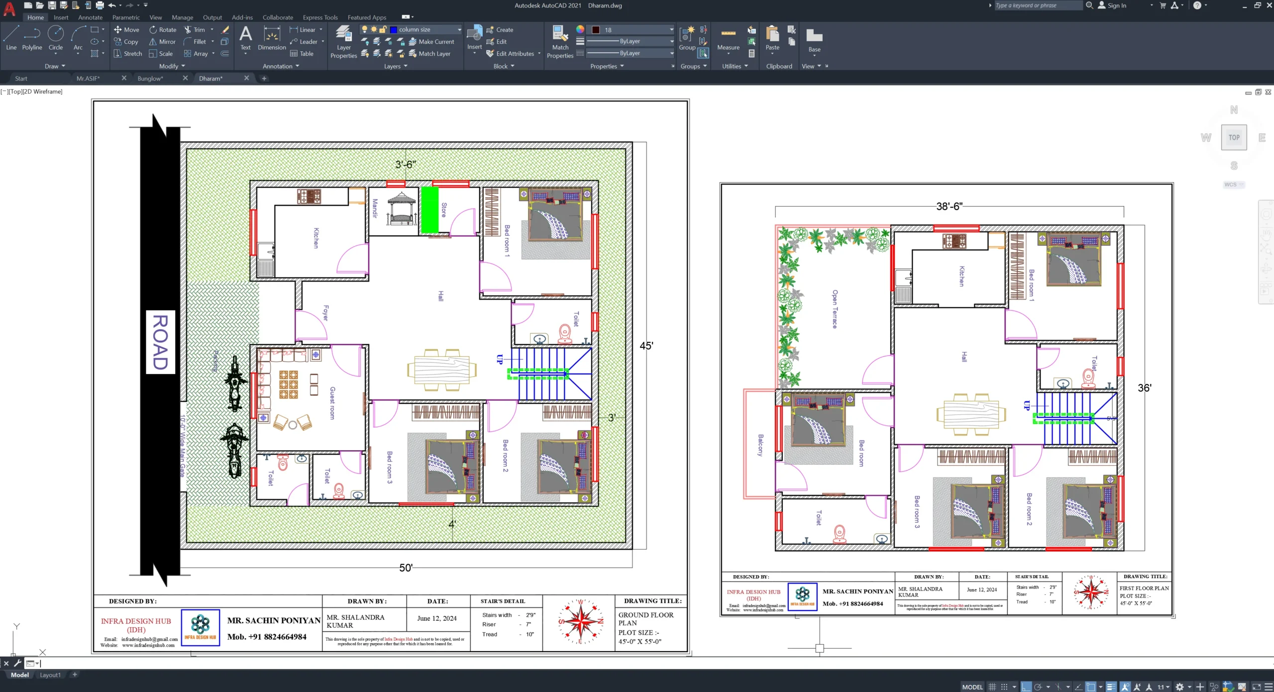 45x50 House 3D Model - Image 4