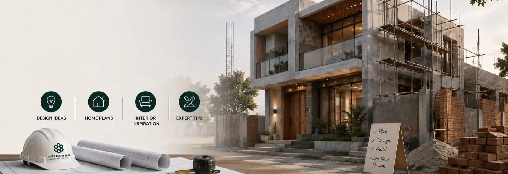 House design ideas and construction ideas for dream homes
