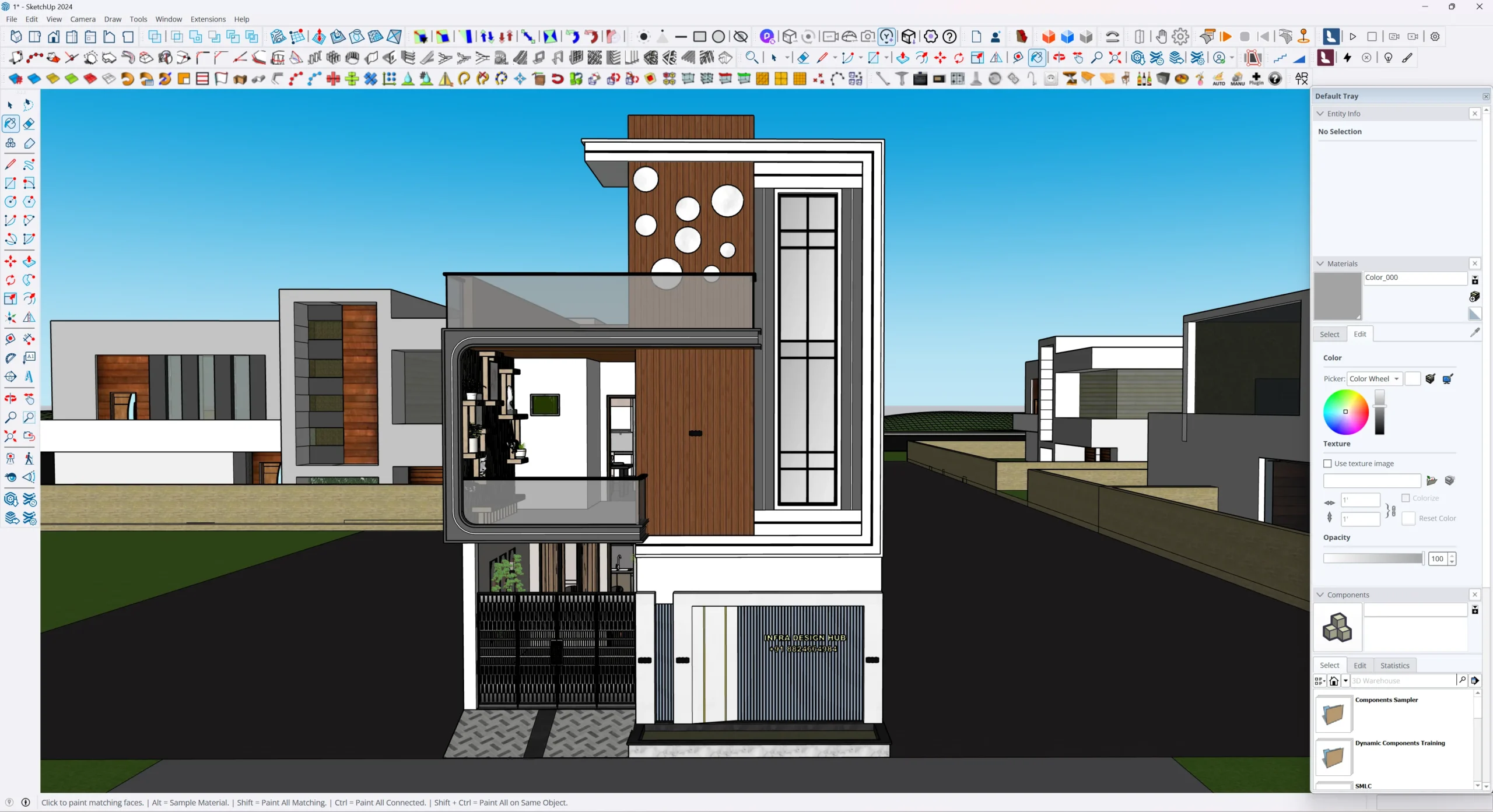 25x40 House 3D Model - Image 2